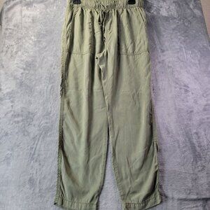 Sanctuary Womens Utility Jogger Pants S Green Drawstring Casual Cargo Pocket